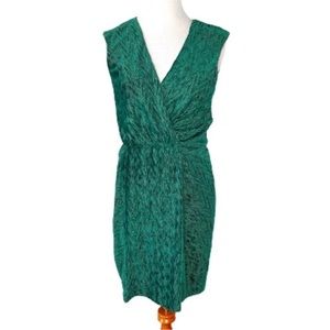 Free People Teal Green Knit Wrap Dress
